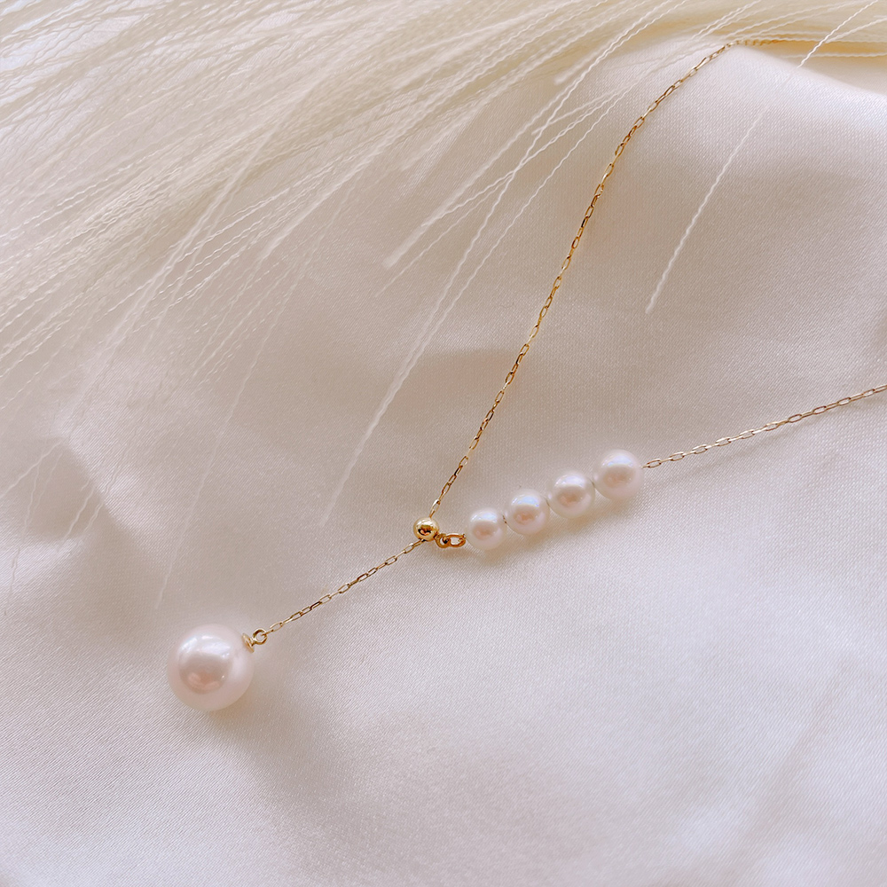 人魚的眼淚日本AKOYA珍珠伸縮項鍊｜引雅珠寶