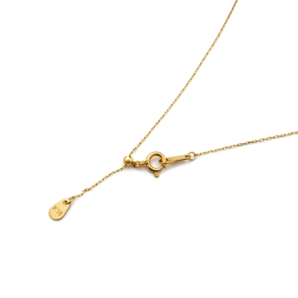 【City Diamond 引雅】『人魚之淚』18K日本AKOYA珍珠7.5-8mm紅寶石黃K金伸縮項鍊 附日本證書(東京Yuki系列)