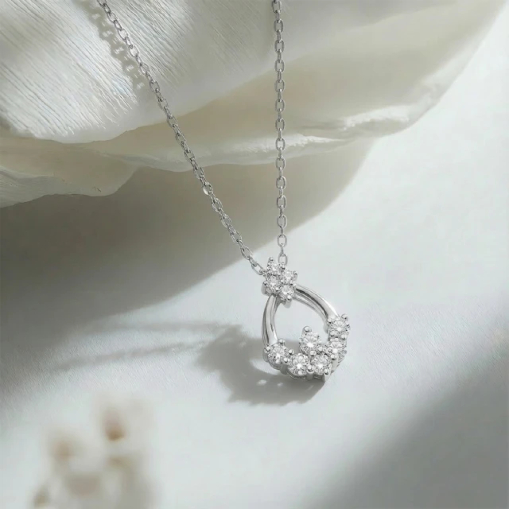 【City Diamond 引雅】日本 鉑金 天然鑽石15分 水滴造型 項鍊(東京Yuki系列)