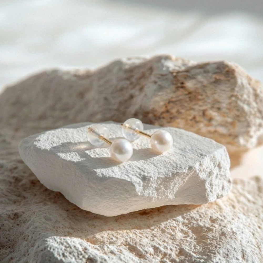 【City Diamond 引雅】網路獨家 10K 天然日本頂級高光 AKOYA 珍珠 4MM 單顆耳環(東京Yuki系列)