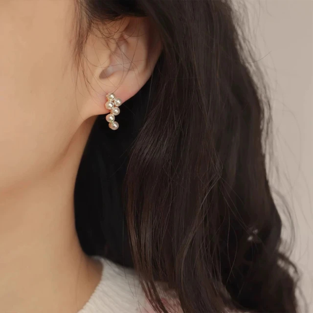 【City Diamond 引雅】網路獨家 日本AKOYA珍珠 3mm 925純銀 造型 耳環 (東京Yuki系列)