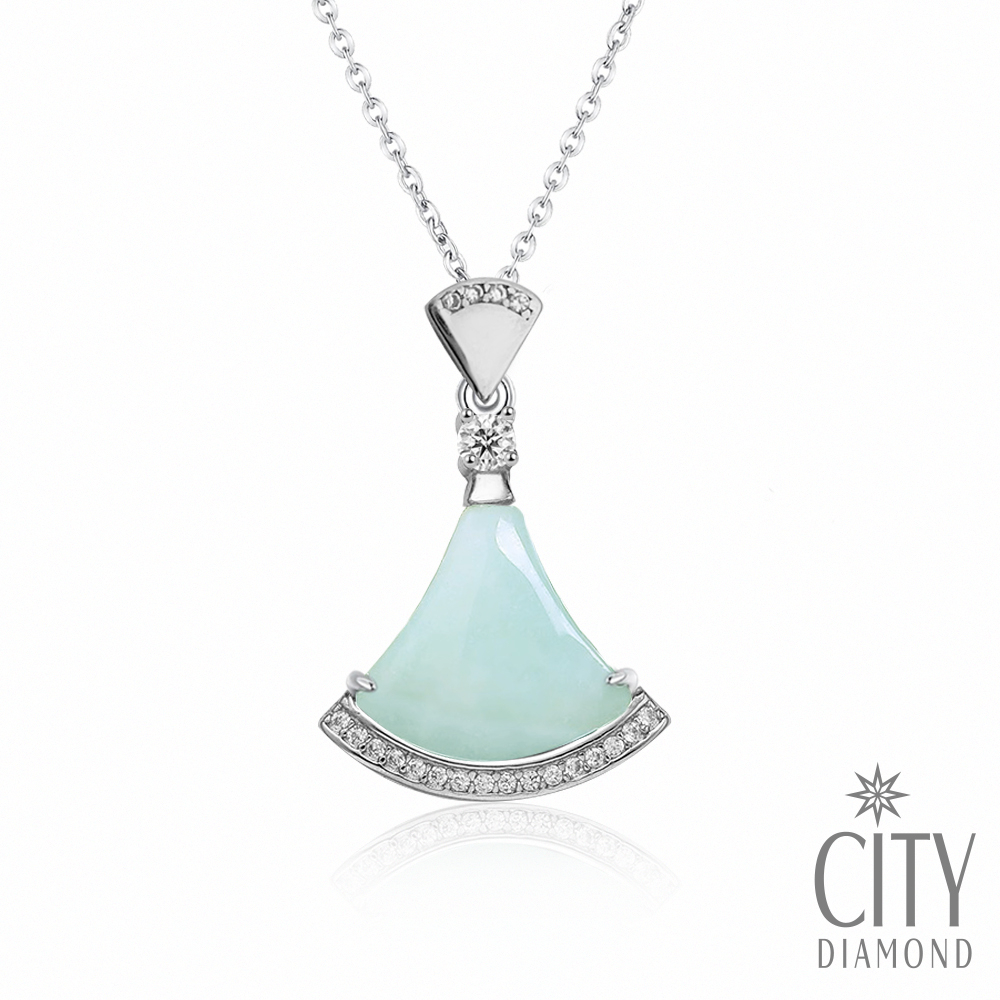【City Diamond 引雅】天然緬甸玉純銀小玉墜-多款任選 (東方青蘊系列)