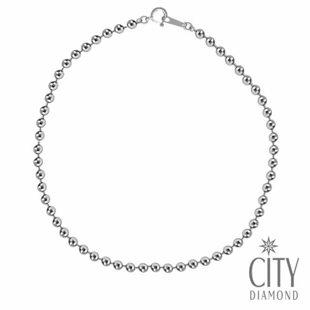 【City Diamond 引雅】八角珠 K金腳鍊 腳鏈(浮光流影系列)