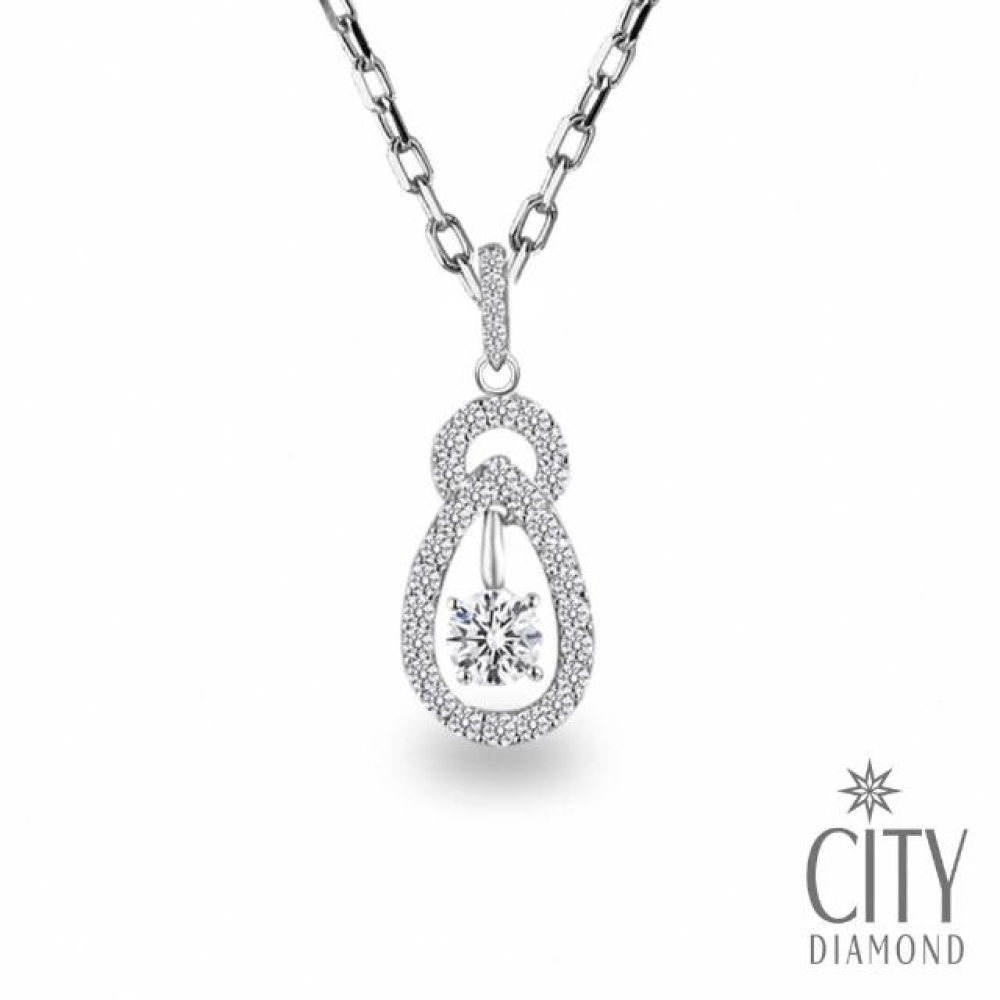 【City Diamond 引雅】『皇朝』K金墜 項鍊(浮光留影系列)