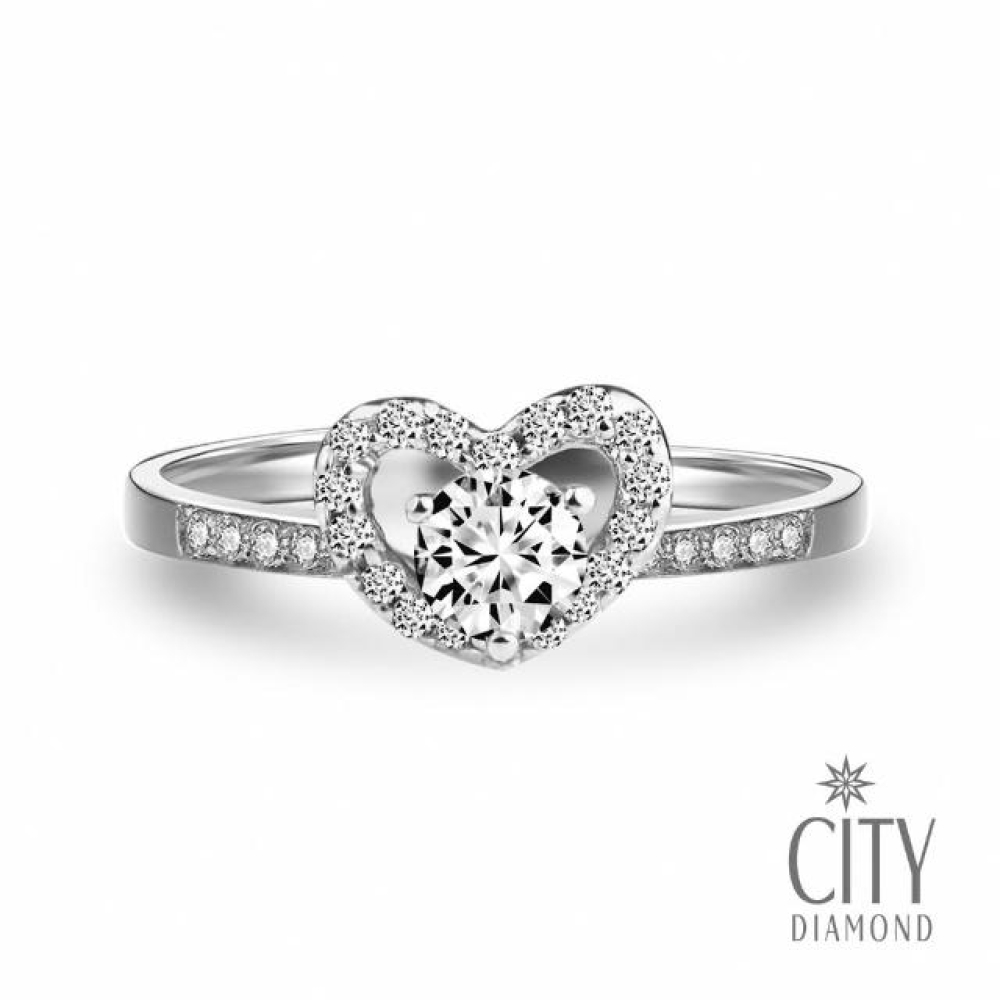 【City Diamond 引雅】『愛戀初心』30分 華麗鑽石戒指/求婚鑽戒