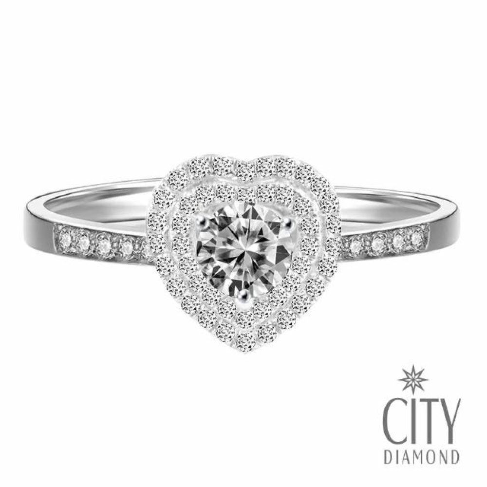 【City Diamond 引雅】『愛戀心晴』50分 華麗鑽石戒指/求婚鑽戒